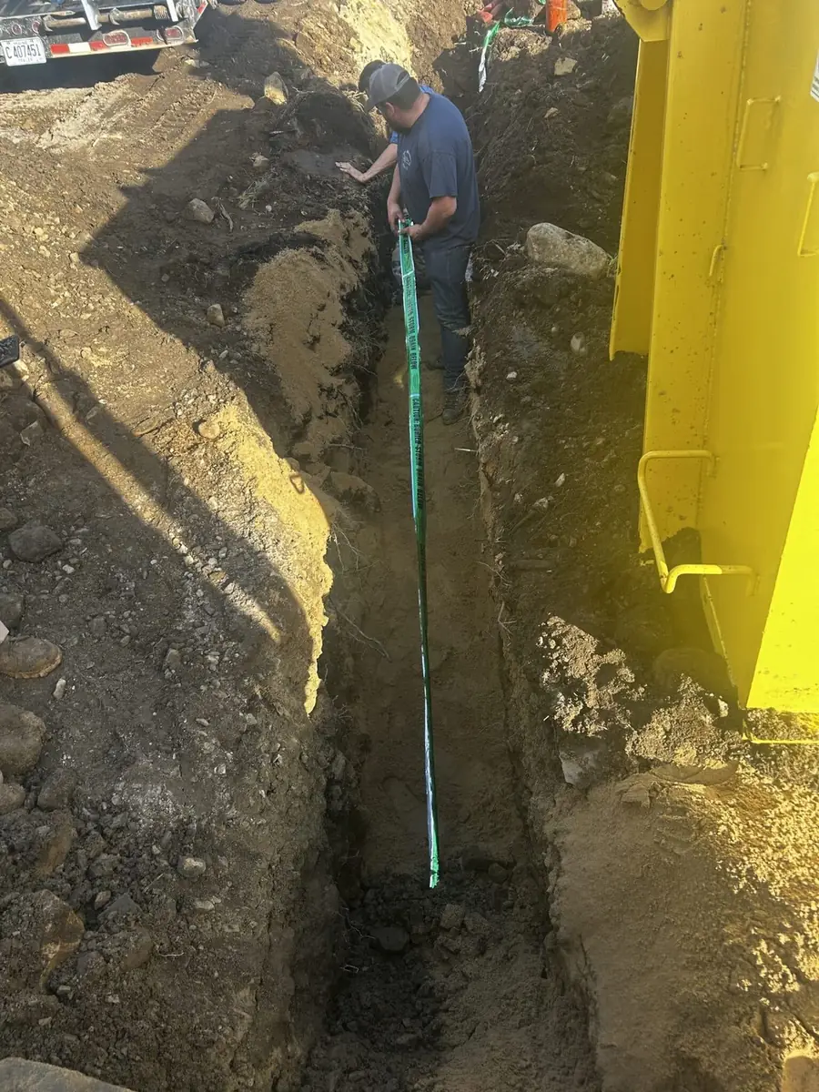Riverview Contracting crew repairing a water line in Rochester, NH