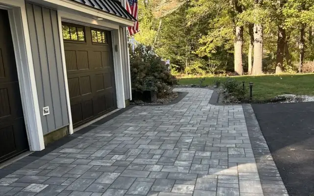 Granite and fieldstone hardscaping in York, ME